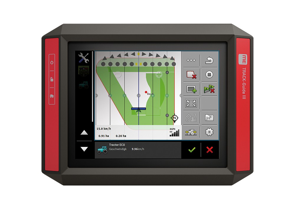 Tracking guide. ISOBUS терминал. Muller электроника. Touch 1200. Muller прибор германское Телевидение.